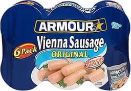 Armour Star Vienna Sausage, Original Flavor, Canned Sausage, 4.6 oz (Pack of 6)