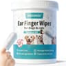 MEDUWEDU Ear Cleaner Finger Wipes 60 Counts, Dog Ear Cleaner, Grooming Kit Care for Dogs and Cats, Soft & Easy Otic C...