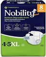 4-5xl Adult Diapers for Women and Men - 8 Bariatric Disposable Briefs with Tabs and Stretchable Side Panels - 100% Br...