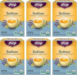 Yogi Tea - Bedtime (6 Pack) - Supports a Good Night’s Sleep - Tea with Passionflower, Chamomile, Valerian Root, and L...