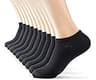 MONFOOT Men's/Women's 10-20 Pairs Thin Cotton Low Cut Ankle Socks, Multipack