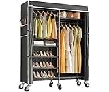 VIPEK R4C Portable Closet Rolling Clothes Rack Heavy Duty Adjustable Wardrobe Metal Garment Racks with Lockable Wheel...