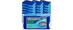 AIDEA Non Scratch Scrub Sponge, 24Count, Sponges for Dishes, Sponges Kitchen, Cleaning Sponge, Cleans Fast Without Sc...