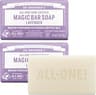 Dr. Bronner's Pure-Castile Bar Soap for Men & Women, Lavender, 5 oz, 2-Pack