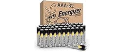 Energizer Alkaline Power AAA Batteries, 32 Count, Long-Lasting Triple A Batteries, Suitable for Everyday Electronics ...