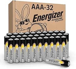 Energizer Alkaline Power AAA Batteries, 32 Count, Long-Lasting Triple A Batteries, Suitable for Everyday Electronics ...