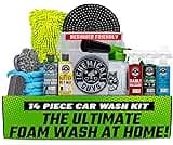 Chemical Guys Car Wash Kit 14-Pc Arsenal Builder - with Foam Blaster, Wash Bucket, Towels, Applicators, and 16 oz Soa...
