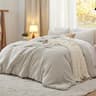 Bedsure Queen Comforter Set, Beige Soft Prewashed Bedding for All Seasons, 3 Pieces GentleSoft™ Bed Set, 1 Lightweigh...