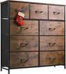 WLIVE 9-Drawer Dresser, Fabric Storage Tower for Bedroom, Hallway, Entryway, Closet, Tall Chest Organizer Unit with F...
