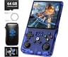 R36MAX Retro Handheld Game Console, 4.0 Inch 720x720 IPS Screen, 64GB Built-in 18,000+ Classic Game, Portable Hand He...