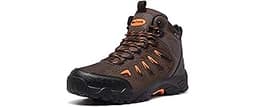 SHULOOK Men's Waterproof Hiking Boots Non-Slip Lightweight Mid Top Ankle Boot Breathable Hiker Trekking Shoes