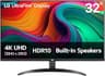 LG 32UR500K-B Ultrafine 32-inch 4K UHD (3840x2160) Computer Monitor HDR10 Built-in Speaker x2 OnScreen Control Reader...