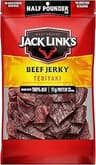 Jack Link's Beef Jerky, Teriyaki, Half Pounder Large Jerky Bag - Flavorful Meat Snack, Ready to Eat Protein Snacks wi...