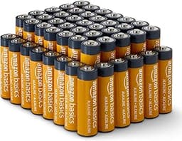 Amazon Basics 48-Pack AA Alkaline High-Performance Batteries, 1.5 Volt, 10-Year Shelf Life, Long-lasting, No Leakage