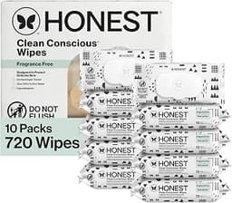 The Honest Company Multi-Use Baby Wipes, Pattern Play, 720 Count | Baby Wipes, 720 Ct. Hypoallergenic, Fragrance-Free...