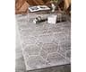 Unique Loom Trellis Frieze Collection Area Rug - Geometric (4' 1" x 6' 1", Light Gray/ Ivory)