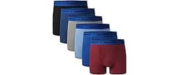 BAMBOO COOL Boys' Underwear Moisture-Wicking Brethable Boxer Briefs Soft Lightweight Tag-Free with Fly Pouch 6-Pack
