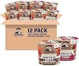 Quaker Instant Oatmeal Express Cups, 10g Protein 2 Flavor Variety Pack, (Pack of 12)