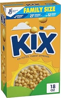 Kix Whole Grain Breakfast Cereal, Corn Cereal Puffs, Family Size, 18 oz