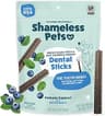 Shameless Pets Blueberry & Mint Dental Chews for Dogs, 8 Chews - Natural Dog Teeth Cleaning Treats with Fresh Breath ...