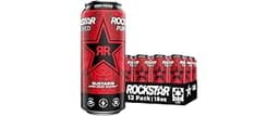 Rockstar Punched Energy Drink, Fruit Punch, 16 Fl Oz (Pack of 12) (Packaging May Vary)