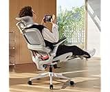 SIHOO B100 PRO Mesh Office Chair with Footrest, Ergonomic Office Chair with Adaptive Lumbar Support, Desk Chair with ...