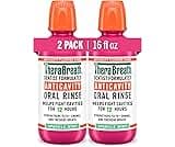 TheraBreath Anticavity Fluoride Oral Rinse Mouthwash, Fights Cavities, Strengthens Enamel and Freshens Breath, Dentis...