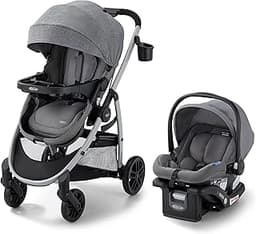 Graco Modes Pramette Travel System, Car Seat and Stroller Combo, Includes SnugRide LX Infant Car Seat and Baby Stroll...