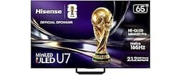 Hisense 65" U7 Mini-LED ULED 4K UHD Best Premium Gaming Smart Google TV (65U7SG, 2026 NEW) - Hi-QLED, Native 165Hz, V...
