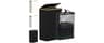 efluky Slim Laundry Hamper with Lid and Removable Bag, 75L Black | Narrow Laundry Basket with Bamboo Handles, Skinny ...