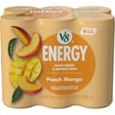 V8 Energy Peach Mango Energy Drink, 8 fl oz Can (6 Pack)