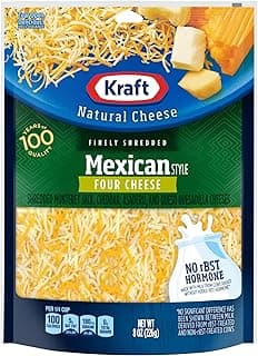 Kraft Natural Shredded Mexican Style Four Cheese (8 oz Bag)