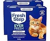 Fresh Step Advanced Ever Fresh Multi Cat Clumping Cat Litter, Unscented, Low Dust, Odor Control with Ammonia Block Te...