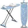 KINGBOARD Ironing Board, Compact Iron Board with Silicon Iron Mat, Heat Resistant Cover, 7 Height Adjustable, Foldabl...
