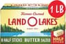 Land O Lakes Salted Butter Half Sticks, Made With Sweet Cream and Salt, 8 Half Butter Sticks, 1 lb Pack