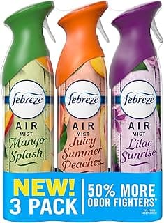 Febreze Air Mist, Air Freshener, Odor Fighting Room Spray, Deodorizer for Home Bathroom Kitchen Office Apartment Clas...