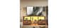 Homiflex TV Stand for 55 Inch TV, LED Entertainment Center with Fabric Drawers and Power Outlets, Modern Industrial T...