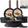 CAROTE 19pcs Pots and Pans Non Stick, Cookware Sets Detachable Handle, Induction Kitchen Pots and Pans,NonStick Cooki...
