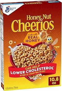 Honey Nut Cheerios Cereal, Limited Edition Heart Shapes, Affirmations Box, Heart Healthy, Gluten Free, 10.8 oz