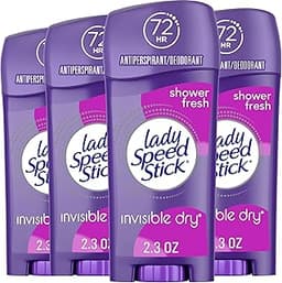 Lady Speed Stick Antiperspirant Deodorant for Women, 72 HR Sweat & Odor Protection, Invisible Dry, Shower Fresh Scent...