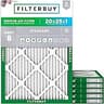 Filterbuy 20x25x1 Air Filter MERV 8 Essential Dust & Allergy Defense (6-Pack), Electrostatic Pleated HVAC AC Furnace ...