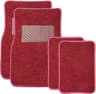 4PCS Car Floor Mats, All Weather Car Floor Protective Pads (Wine Red) | Anti-Slip Design, Front & Rear Carpets, Styli...