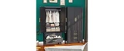 erosoei Metal Armoire Wardrobe Closet, 71 "Metal Clothing Storage Cabinet with Adjustable Shelves and Hanging Rod, Ho...