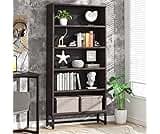 Tribesigns Tall Bookcase and Bookshelf, 70.8” Large Bookcases Organizer with 5-Tier Storage Shelves, Heavy Duty Free-...