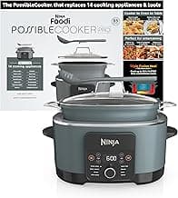 Ninja® PossibleCooker™ PRO 14-in-1, 8.5-qt, Sea Salt Gray, MC1001 | 14-in-1 replaces 14 appliances, Triple Fusion Hea...