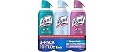 Lysol Air Sanitizer Spray with Bacterial Odor Eliminator for Home & Office, Sanitizing Air Spray, Air Freshener Alter...