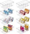 Vtopmart 8 Pack Food Storage Organizer Bins, Clear Plastic Bins for Pantry, Kitchen, Fridge, Cabinet Organization and...