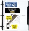 Five Star Flex Refillable Notebook + Study App, College Ruled Paper and 1 Inch TechLock Ring Binder with Pockets, Tab...