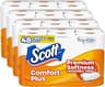 Scott ComfortPlus Toilet Paper, 48 Triple Rolls, 231 Sheets per Roll, Septic-Safe, 1-Ply Toilet Tissue