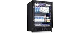 Minorfun 24-Inch Beverage Refrigerator, 200 Can Glass Door Beverage Cooler | Built-In/Freestanding for Home, Kitchen ...